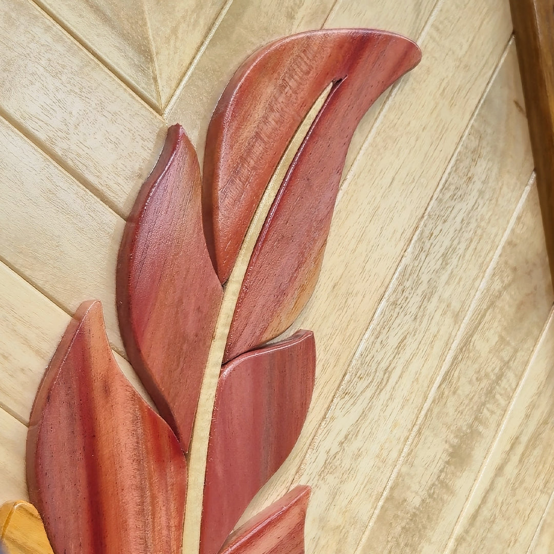 Wooden Feather Wall Art
