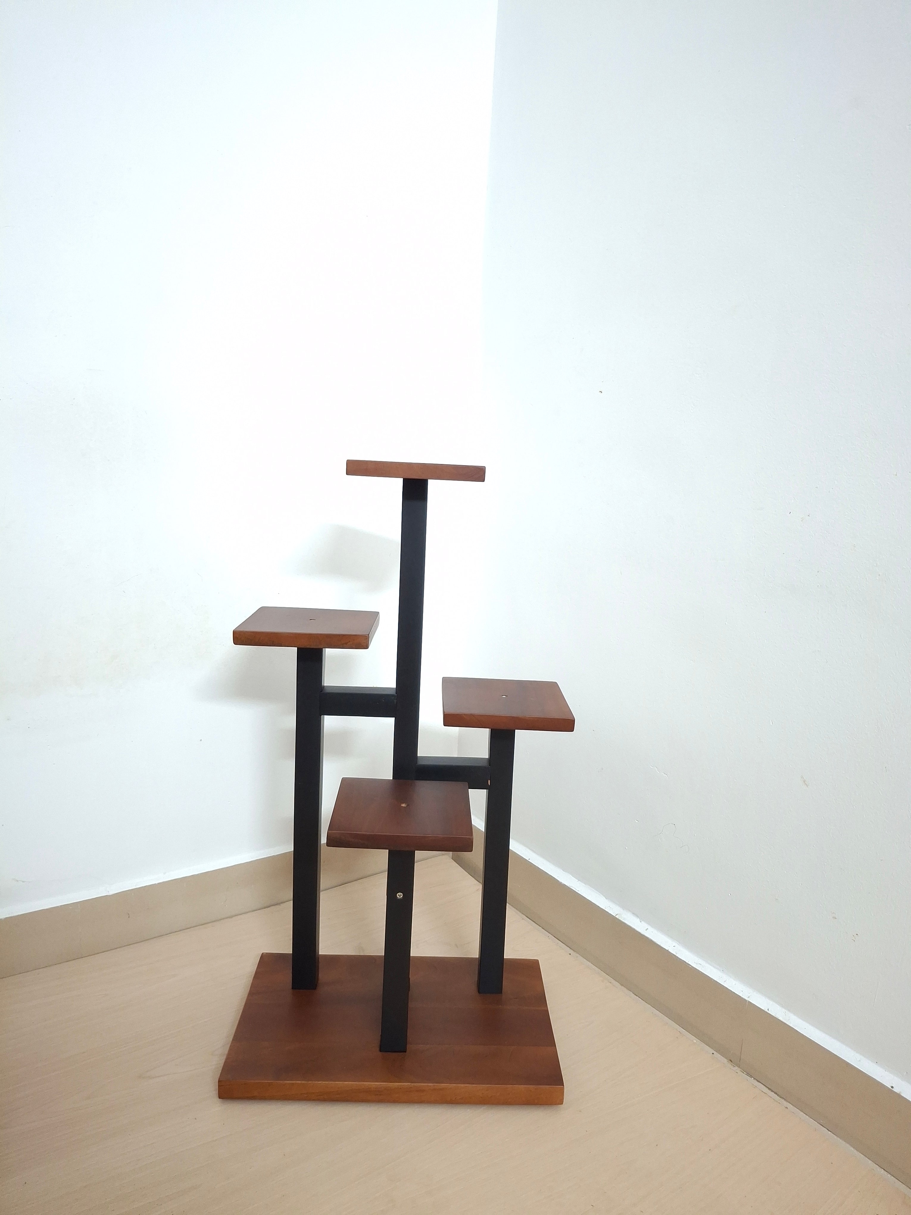 Square Wooden Plant stand 4 layer without floral arrangement