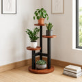 Handcrafted 3-Tier Wooden Plant Stand | Indoor Flower Pot Display Rack