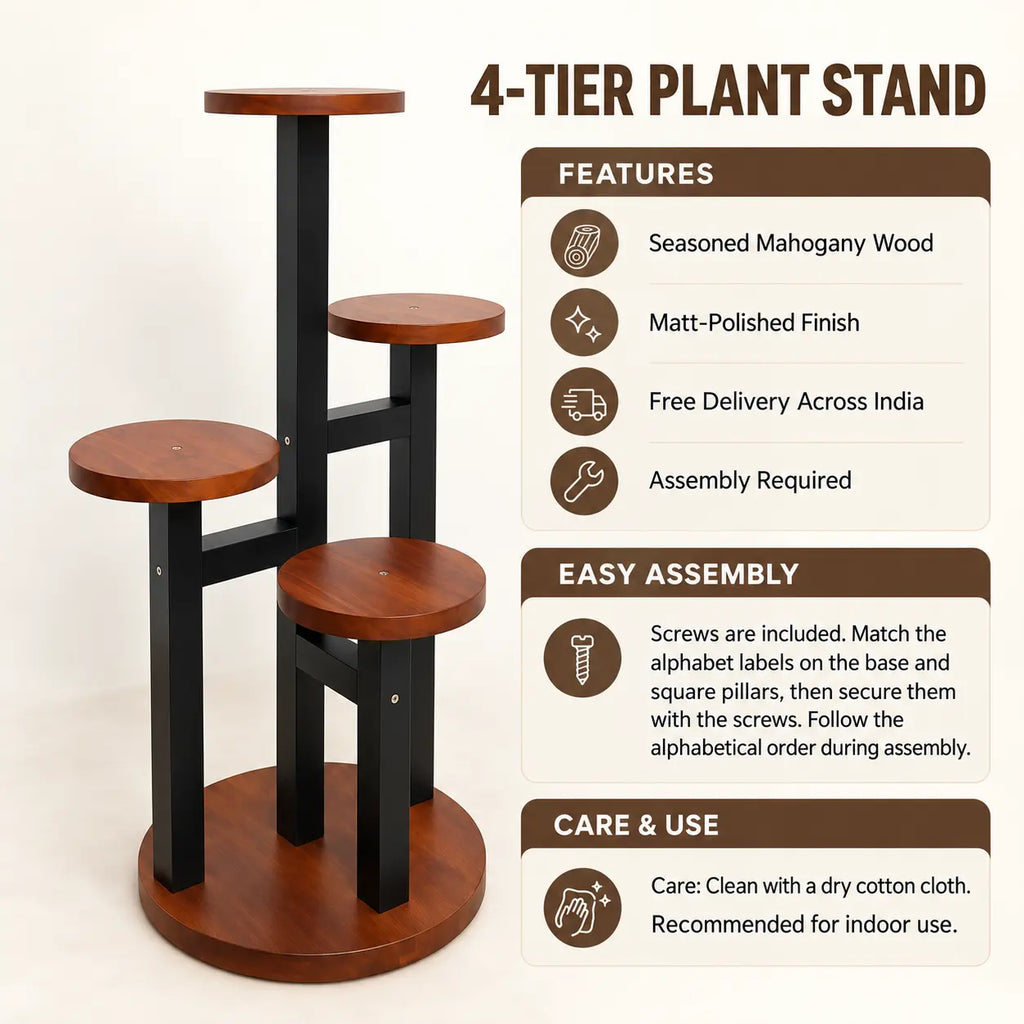 4_tier_Indoor_plant_stand_features