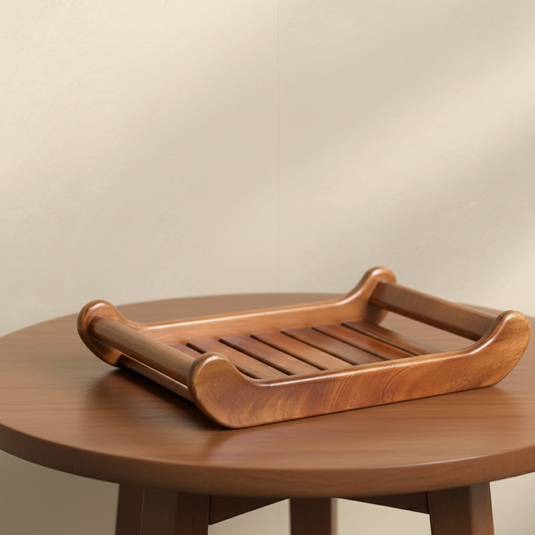Wooden serving tray 16