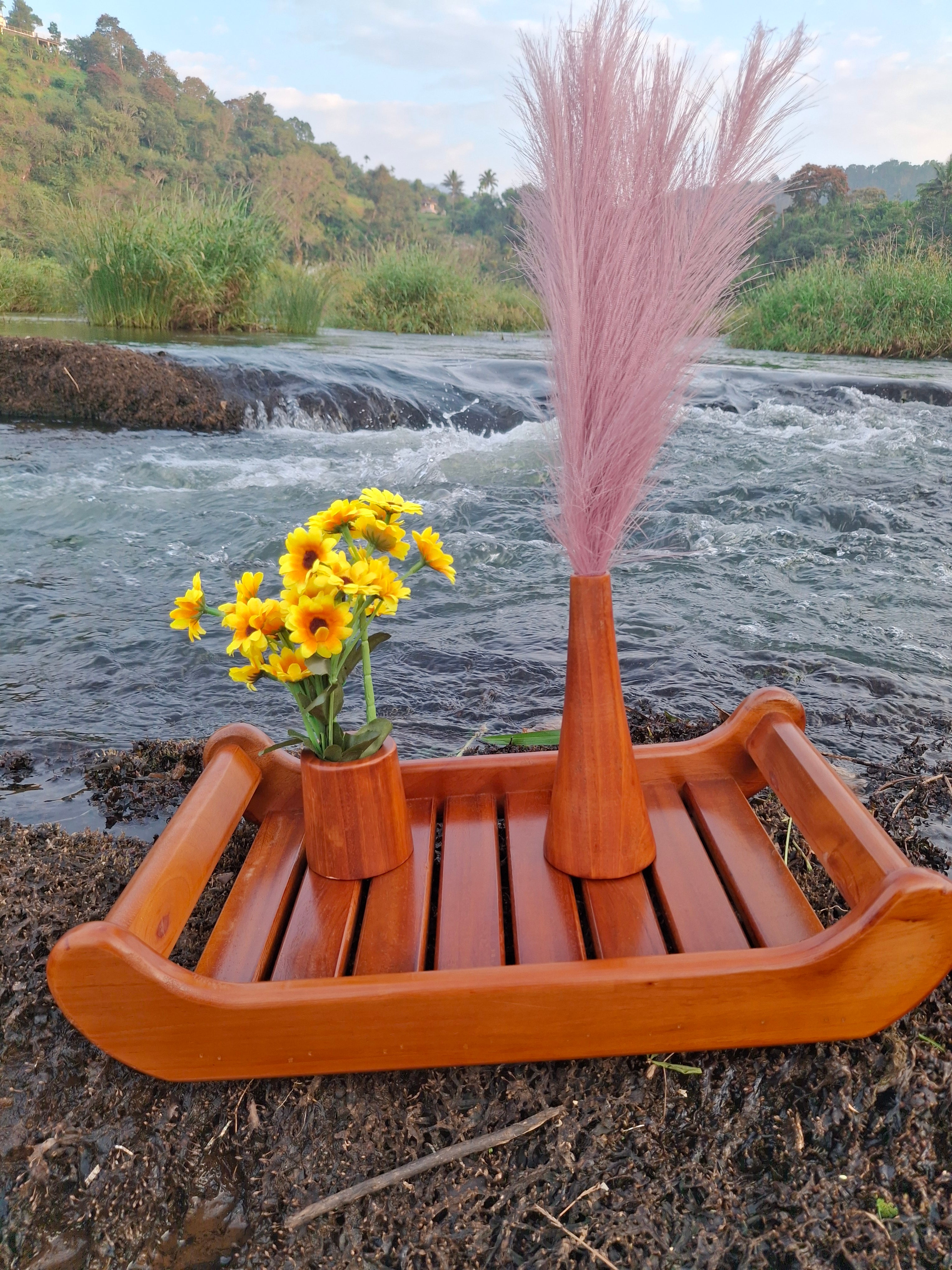 Wooden serving tray 16" x 10"